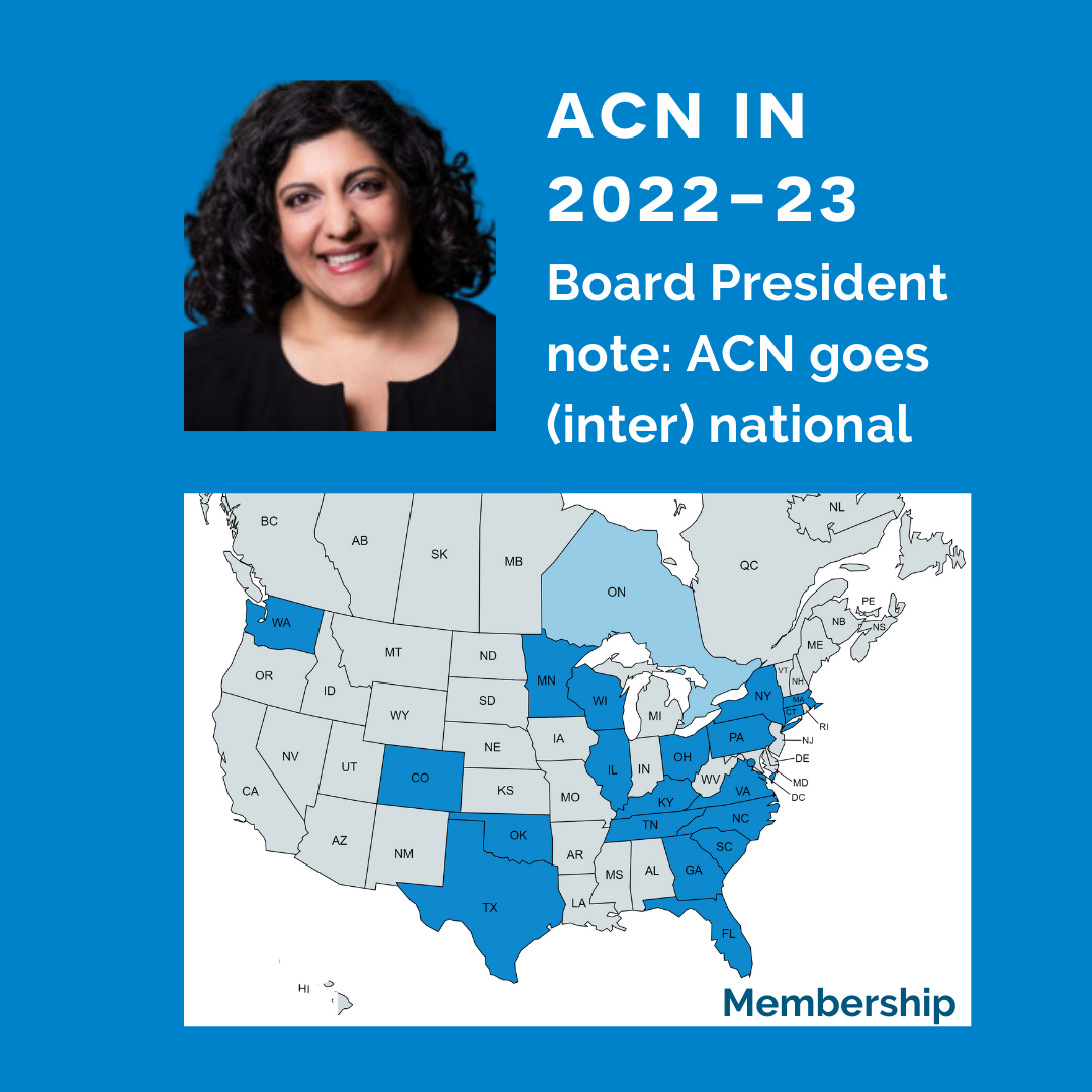 Shailushi Ritchie headshot with ACN membership map US / Canada