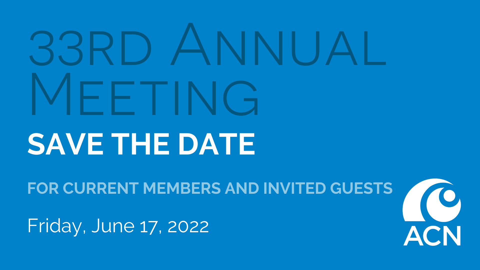 annual meeting save the date